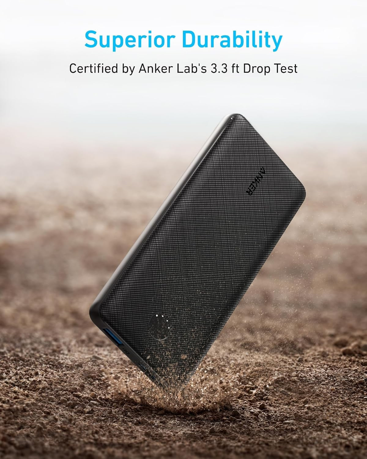 Anker Power Bank(Powercore 10K),Compact Travel-Ready 10,000Mah Battery Black