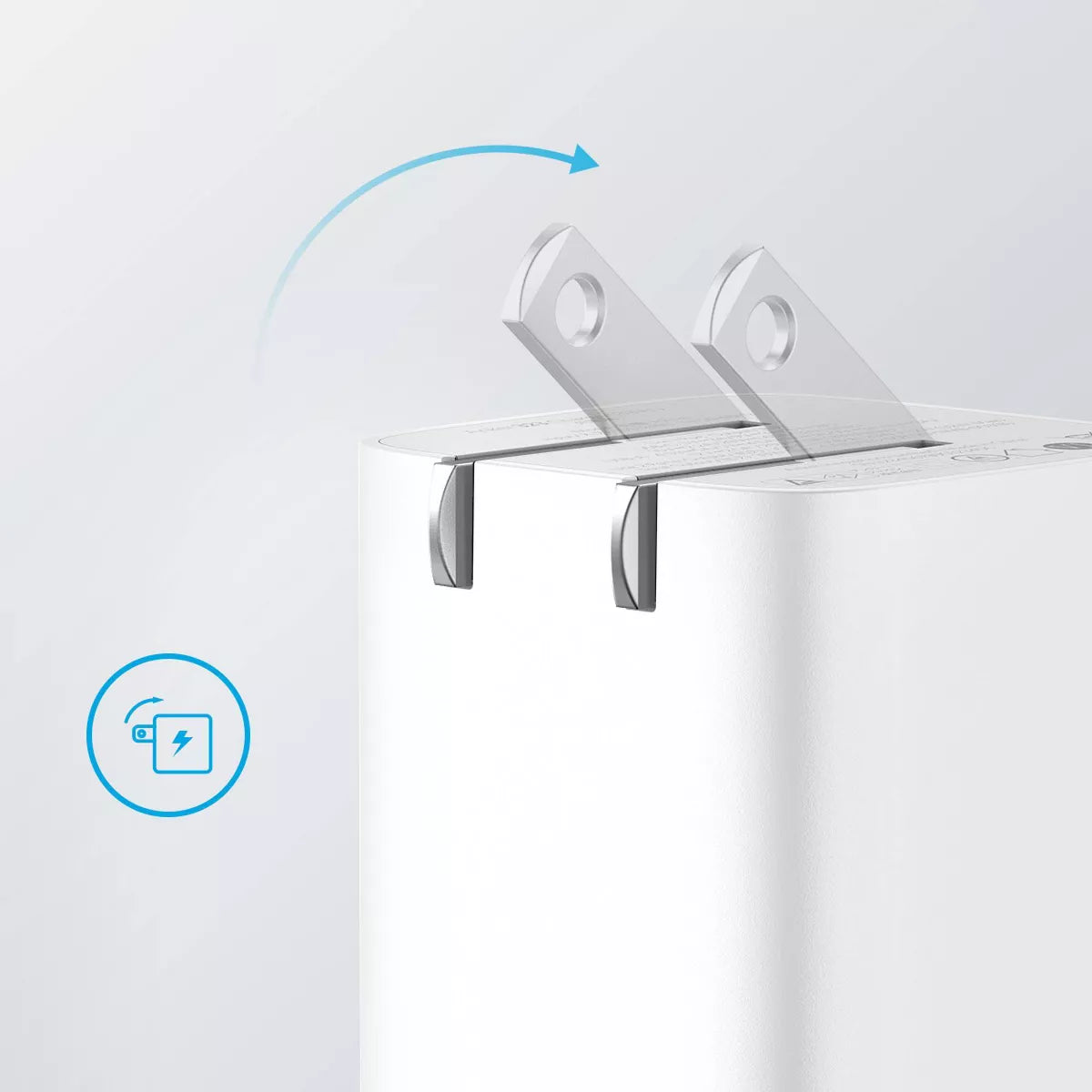 Anker 2-Port 33W Wall Charger - White: USB & USB-C, Quick Charge