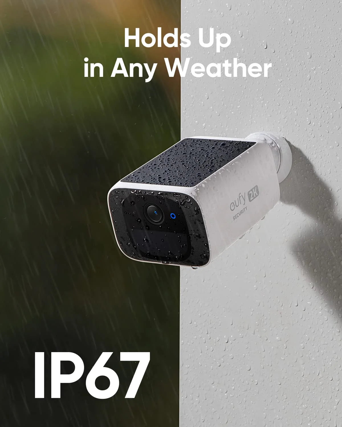 Security Solocam S220, Solar Security Camera, Wireless Security Camera, 2K Resolution, No Monthly Fee, Homebase 3 Compatible, 2.4 Ghz Wi-Fi, for Outdoor Surveillance