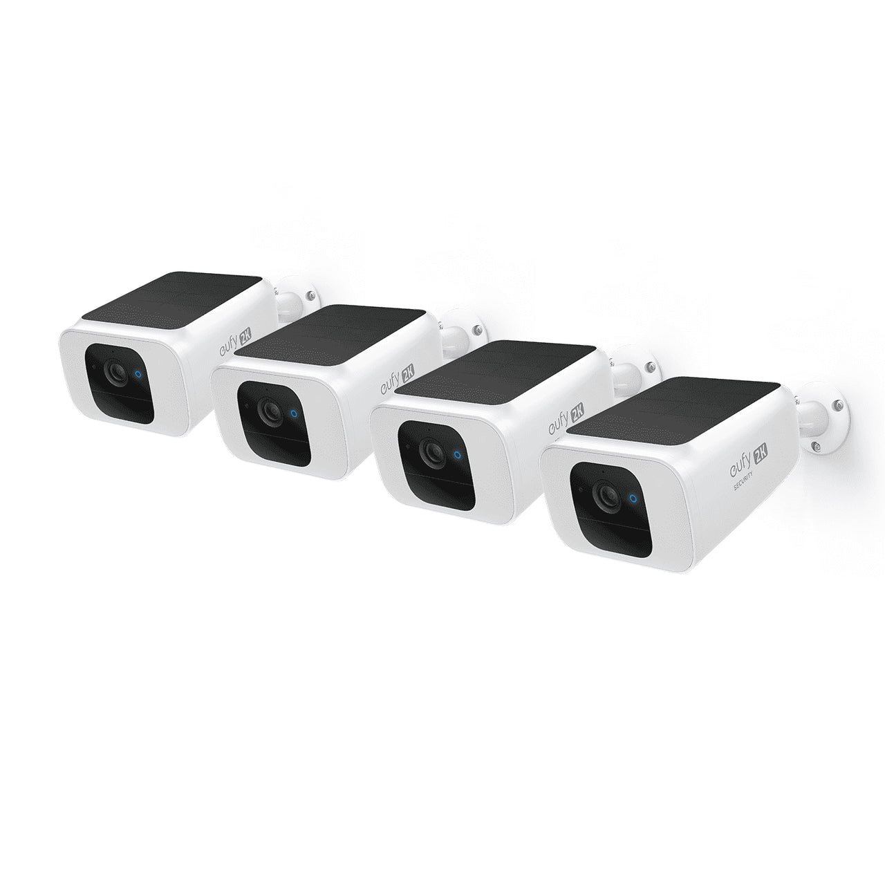 Solocam S230 Solar Security Camera S40, 4K UHD, 4-Cam Kit, White, 4-Pack