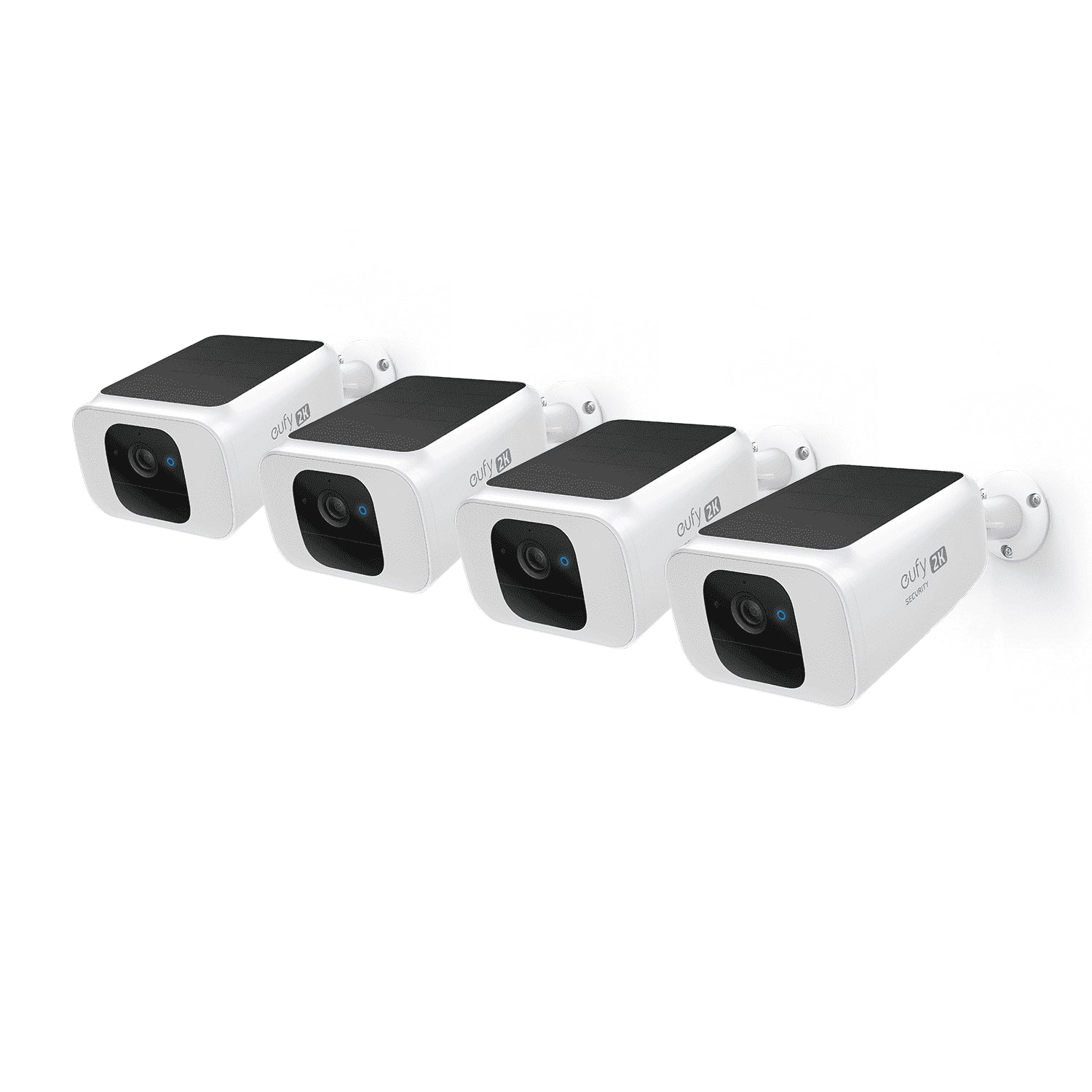Solocam S230 Solar Security Camera S40, 4K UHD, 4-Cam Kit, White, 4-Pack