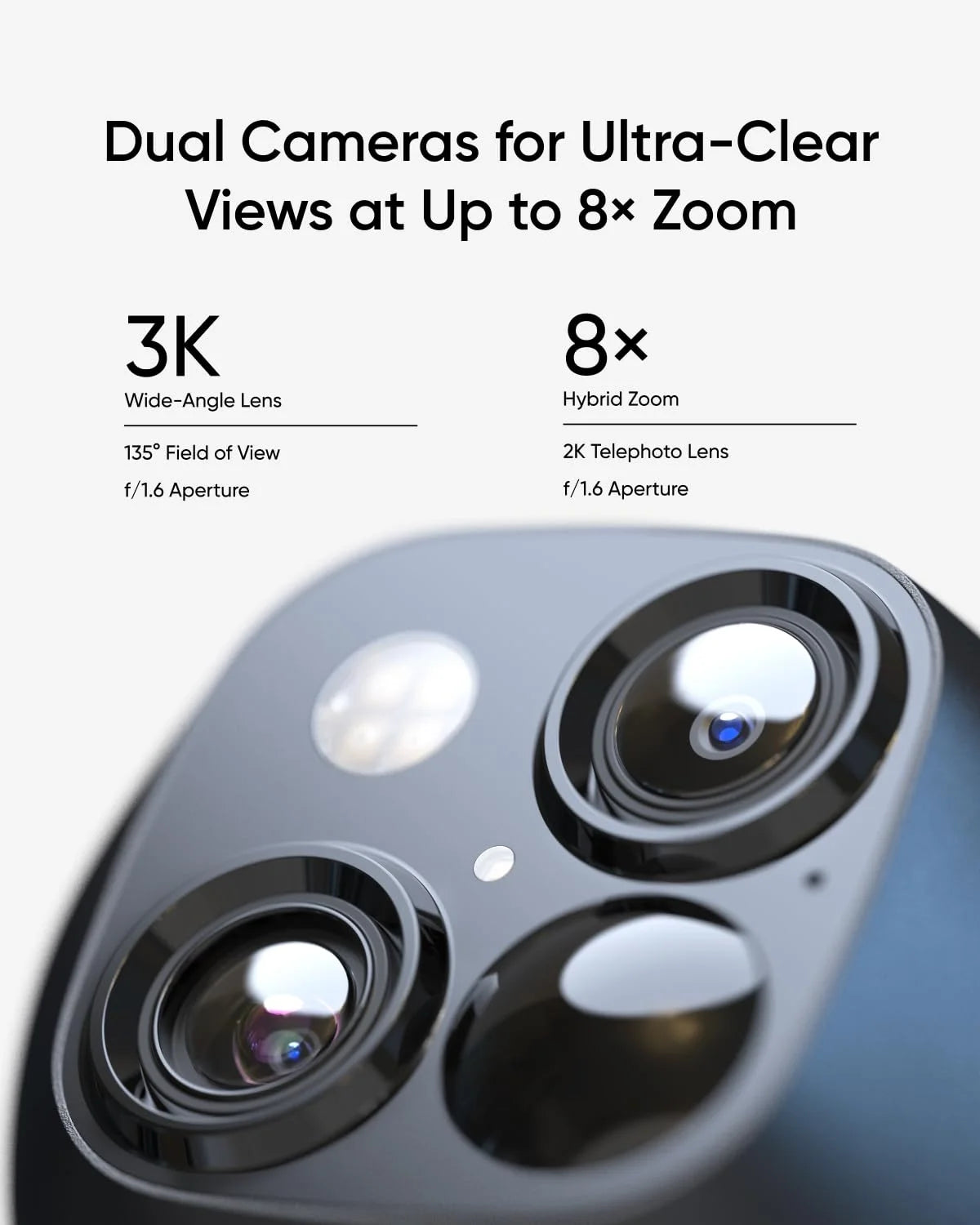 Security Solocam S340 2-Pack with Homebase 3, 360° Surveillance, 2.4 Ghz Wi-Fi, No Monthly Fee
