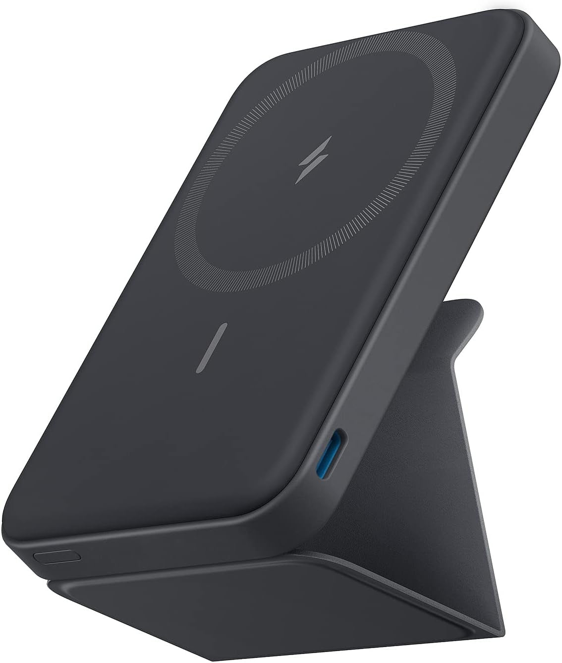 622 Magnetic Battery (Maggo), 5,000Mah Foldable Magnetic Wireless Portable Charger with Stand and USB-C Port (On the Side), Magsafe-Compatible for Iphone 16/15/14/13 Series