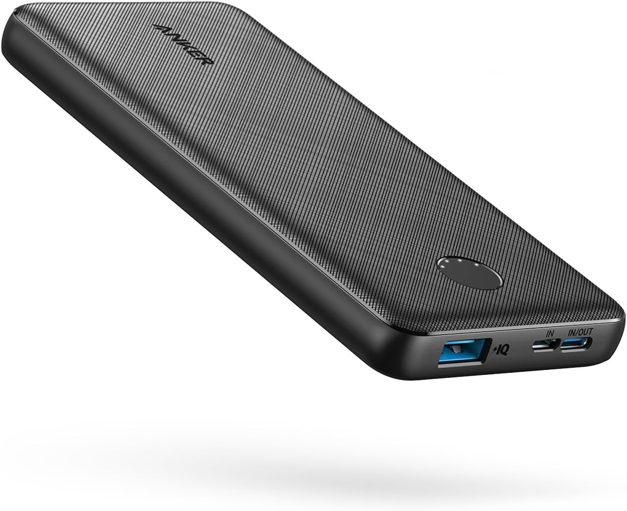 Anker Power Bank(Powercore 10K),Compact Travel-Ready 10,000Mah Battery Black