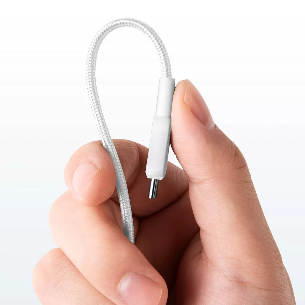 Anker 6' 60W Braided USB-C to USB-C Max Fast Charging Cable - White