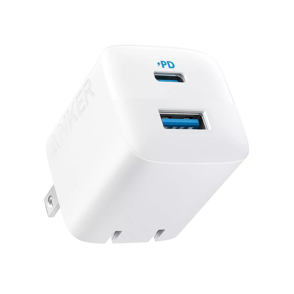 Anker 2-Port 33W Wall Charger - White: USB & USB-C, Quick Charge