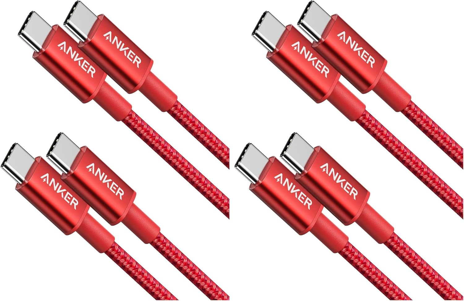 USB C to USB C Cable, Type-C 60W Fast Charging Cable (3.3 FT, 2Pack) for Iphone 17 Series, Ipad Mini 6 and More (Red) (Pack of 2)