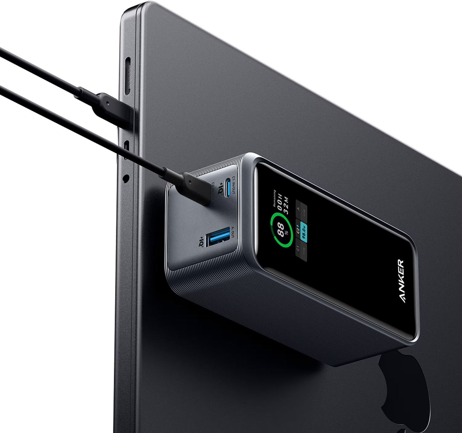 Anker - Power Bank (20000Mah, 200W, 3-Port) - Black