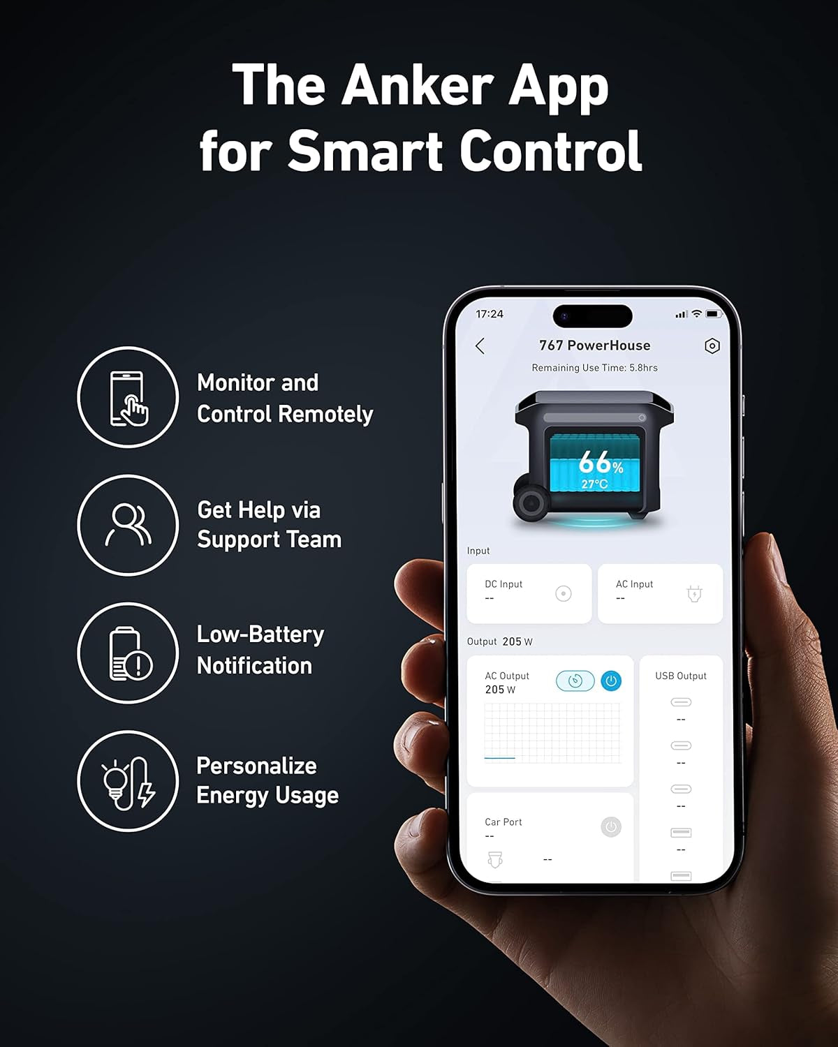 SOLIX F2000 Portable Power Station, Powerhouse 767, 2400W Solar Generator, Ganprime Battery Generators for Home Use, Lifepo4 Power Station for Outdoor Camping, and Rvs (Solar Panel Optional)