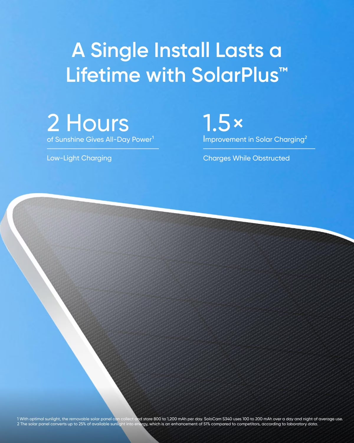 Security Solocam S340 2-Pack with Homebase 3, 360° Surveillance, 2.4 Ghz Wi-Fi, No Monthly Fee