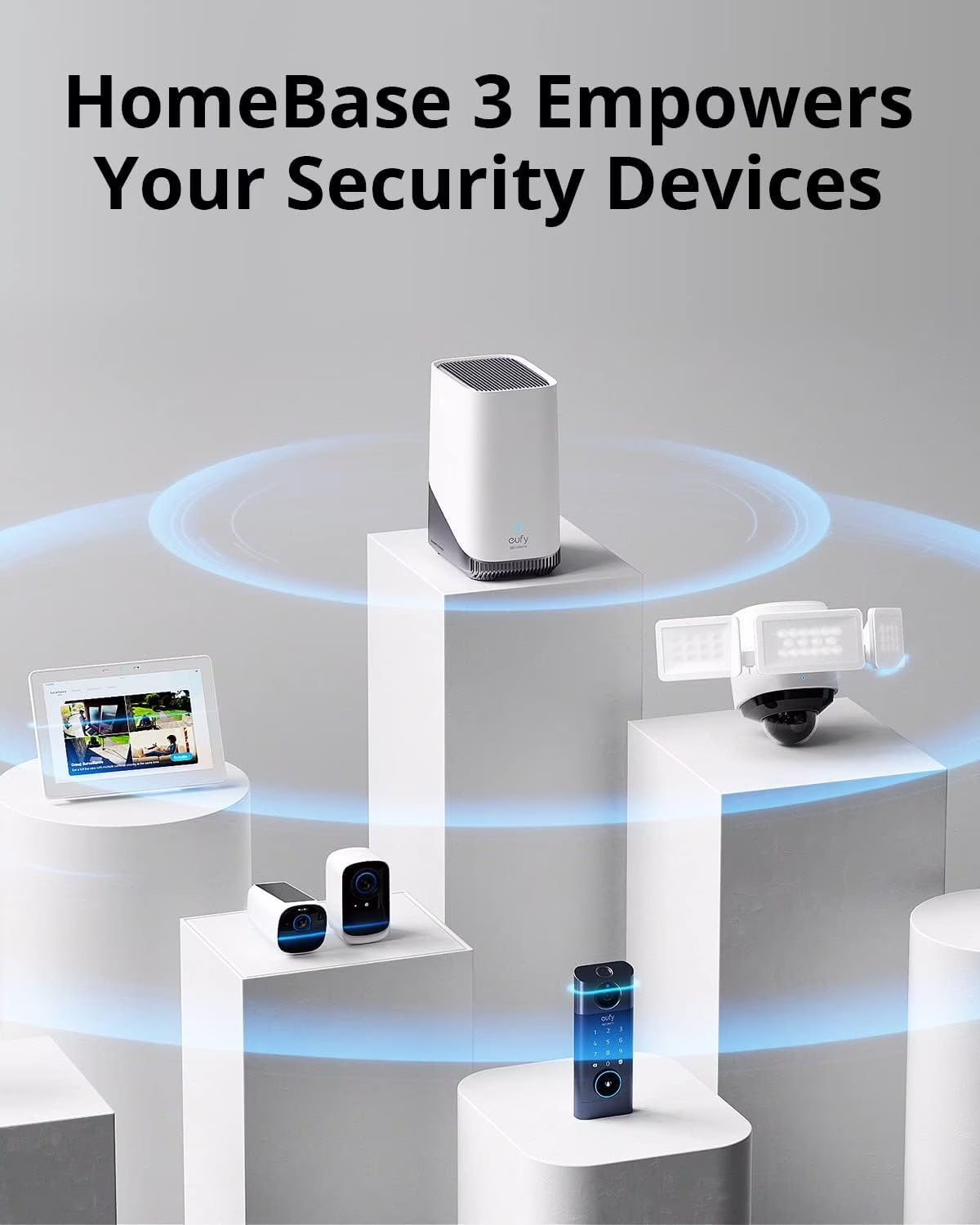 Security Solocam S340 2-Pack with Homebase 3, 360° Surveillance, 2.4 Ghz Wi-Fi, No Monthly Fee