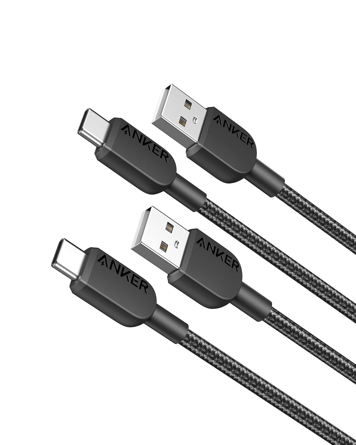 USB a to USB C Cable, Charger Cord (2 Pack, 3FT), for Iphone 17 Series,Samsung Galaxy Note 10/S10+ S10, LG V30 (Black)