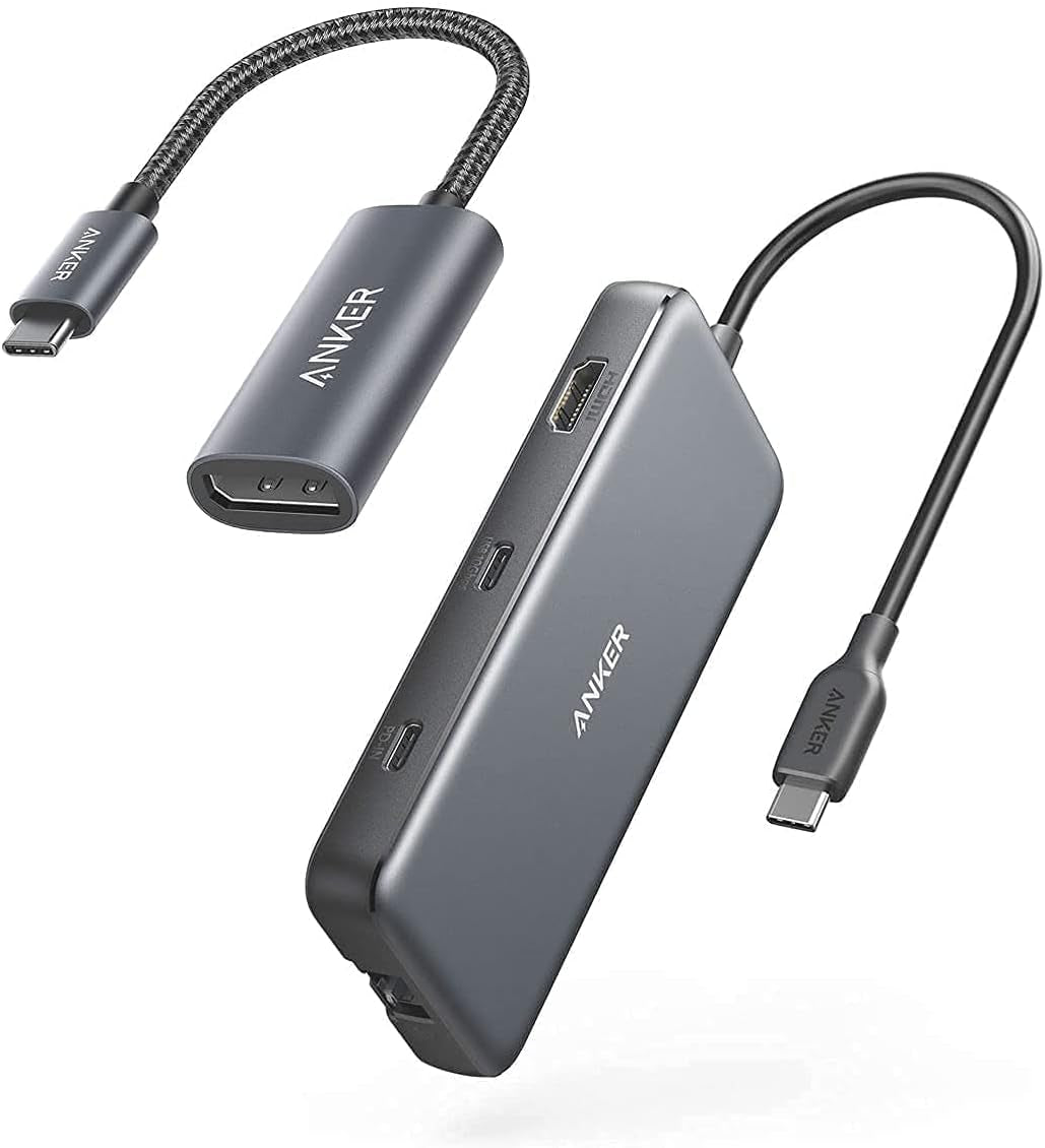 555 USB-C Hub (8-In-1) with USB-C to Displayport Adapter